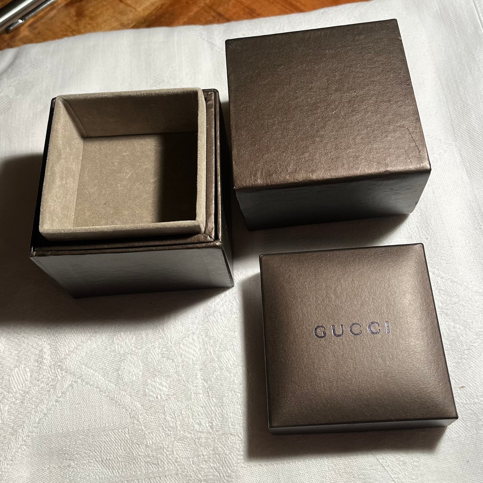 Gucci lege doos verpakking, Ophalen of Verzenden, Zo goed als nieuw