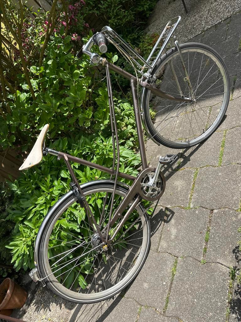 Gazelle van Stael 61cm, 7 versnellingen, hand- en terugtrapr, Ophalen, Terugtraprem, Gebruikt, Versnellingen
