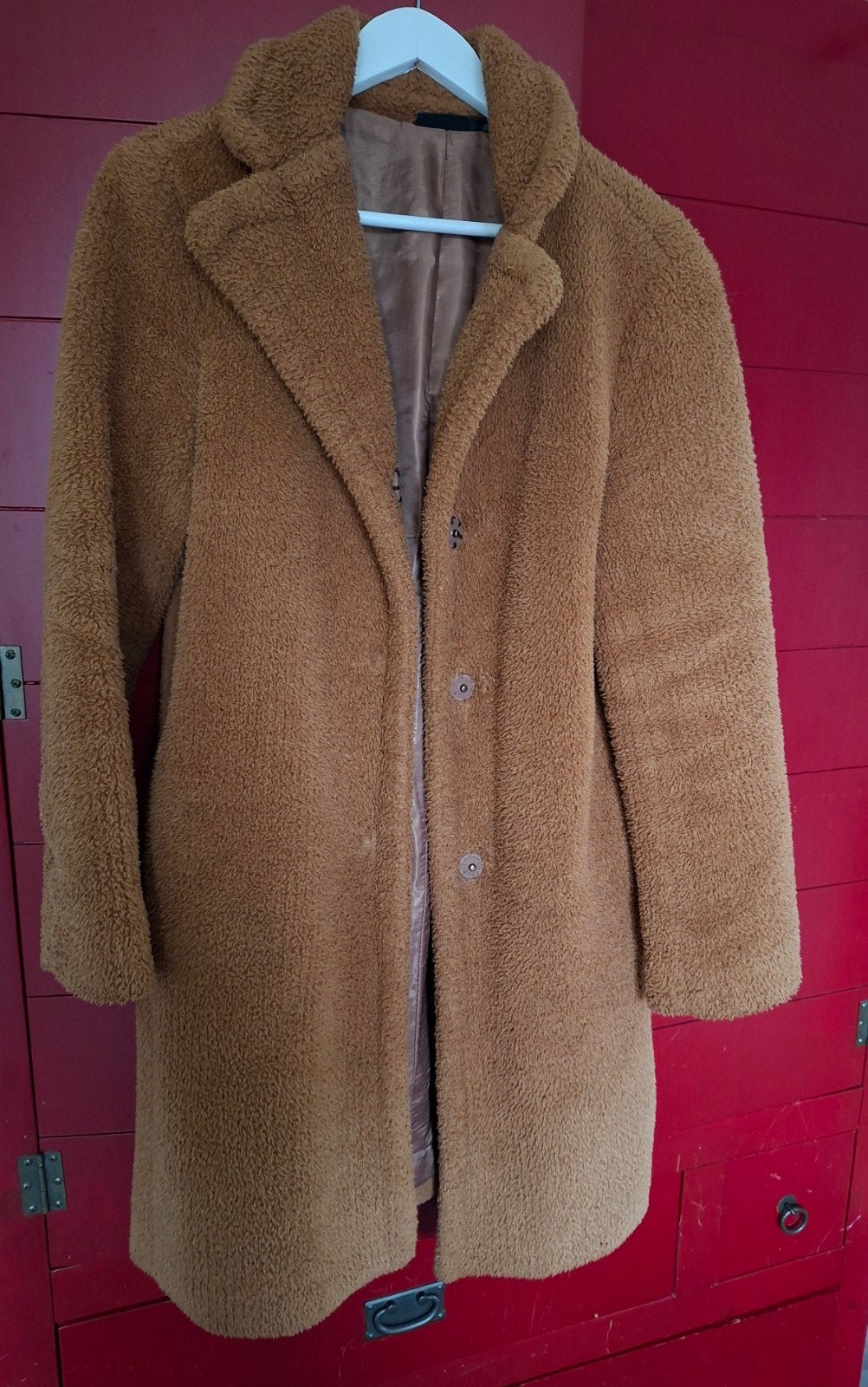 Teddy jas bruin, Maat 38/40 (M), Bruin, Ophalen of Verzenden, Onbekend