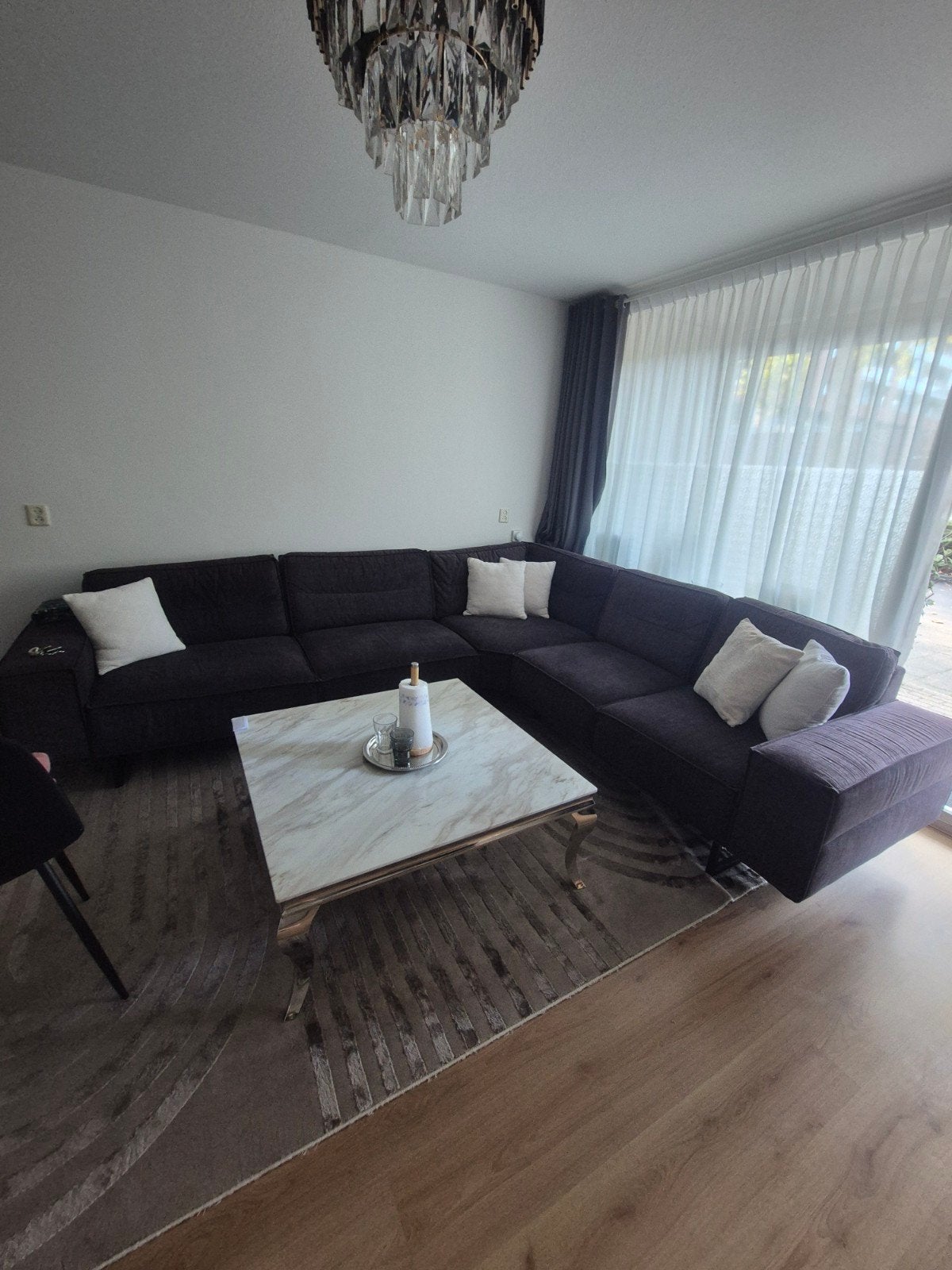 Moderne Hoekbank - Comfortabel en Ruim, Huis en Inrichting, Gebruikt, Hoekbank, 300 cm of meer, 75 tot 100 cm