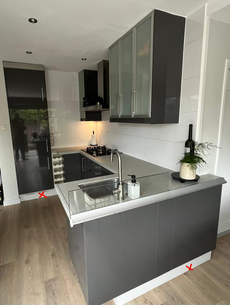 Te koop, IKEA ABSTRAKT keuken., Ophalen, Gebruikt, Hoekkeuken, Hoogglans of Gelakt