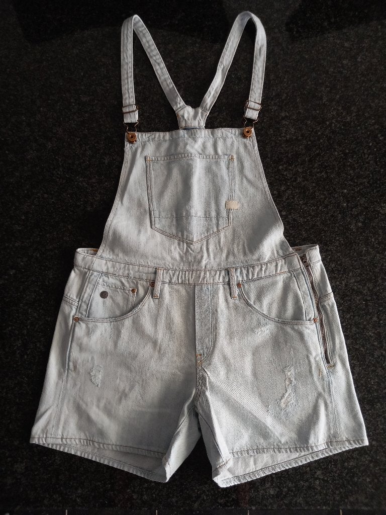 G-star Raw Salopet short Overall kort mt M spiksplinternieuw, Kleding | Dames, Maat 38/40 (M), Kort, Blauw, G-star Raw Denim