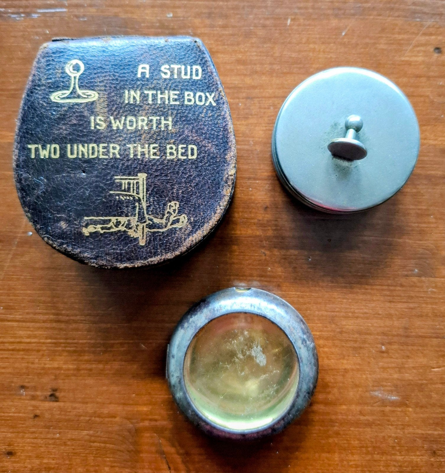Vintage Manchetknopen, Doosjes & Zakhorloge Beschermcase, Antiek en Kunst, Ophalen of Verzenden