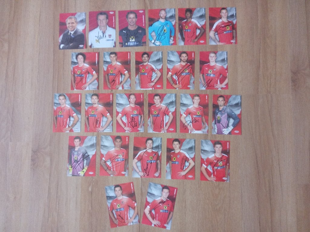 Set spelerskaarten van het Oostenrijkse Nationale Elftal, Ophalen of Verzenden, Nieuw, Buitenlandse clubs, Spelerskaart