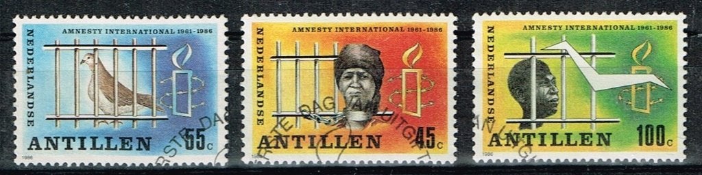 Postzegels uit de Ned. Antillen - K 5534 - Amnesty, Postzegels en Munten, Verzenden, Gestempeld