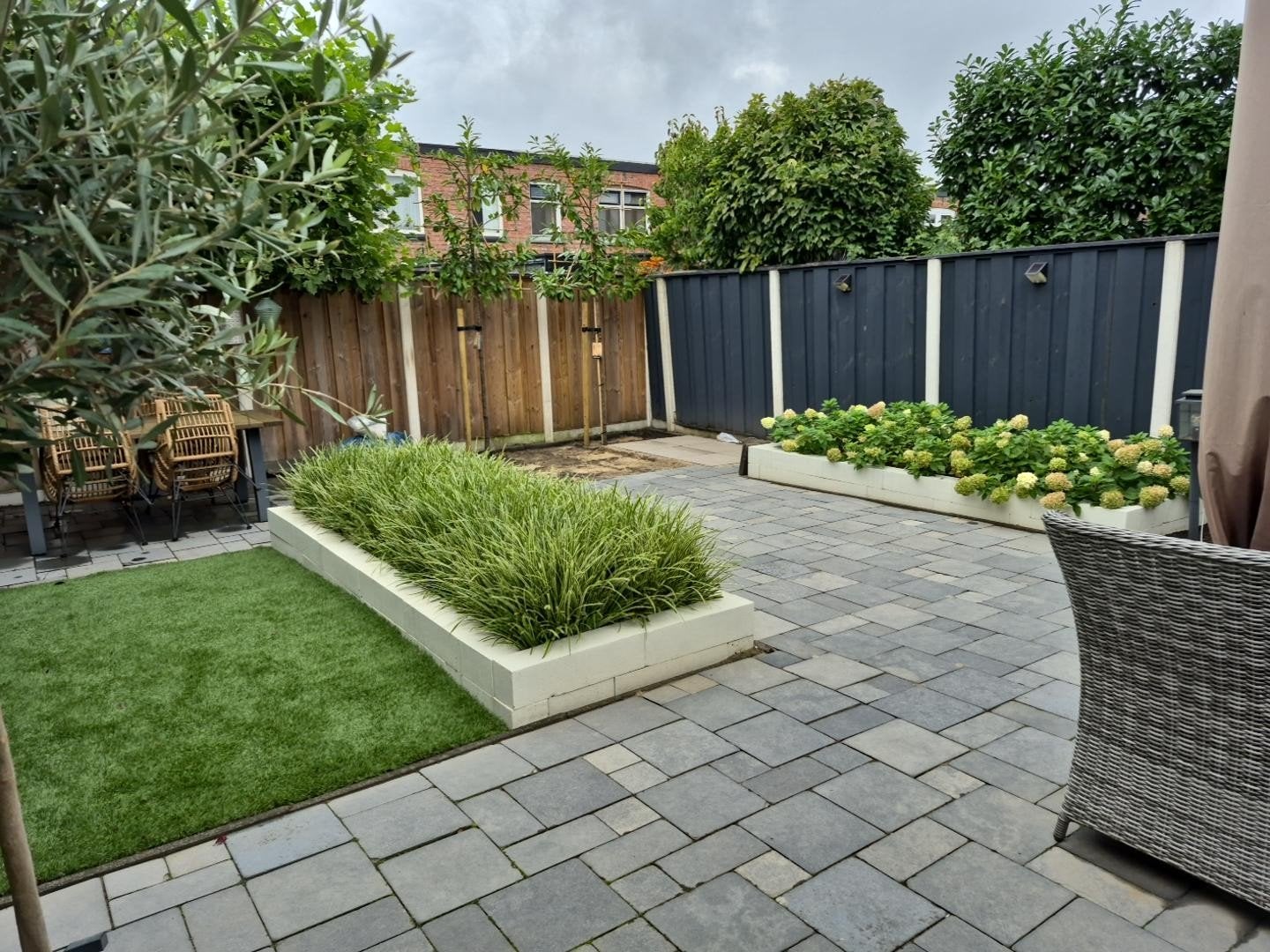Gratis af te halen: Natuursteen terrastegels, ca. 65 m², Tuin en Terras, Ophalen, Gebruikt, Terrastegels, Natuursteen