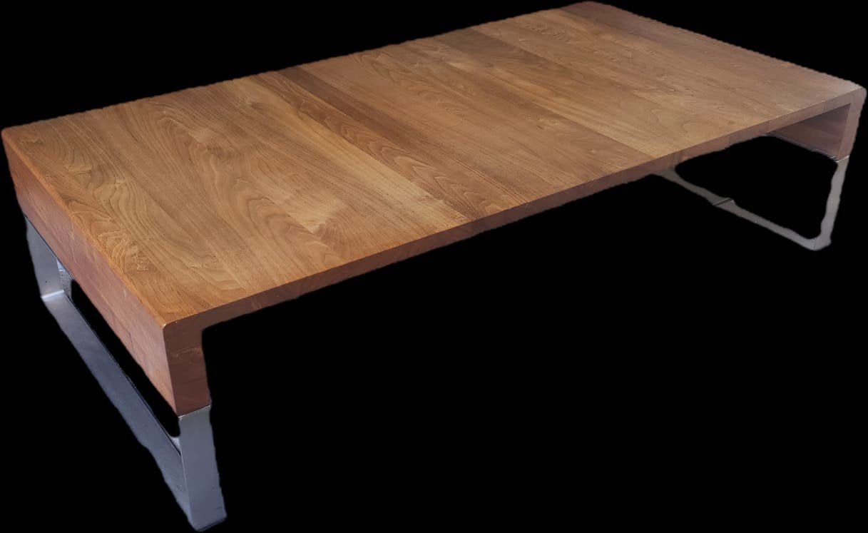 Leolux Aditi salontafel, Kersenhout, 100 tot 150 cm, Zo goed als nieuw, Modern