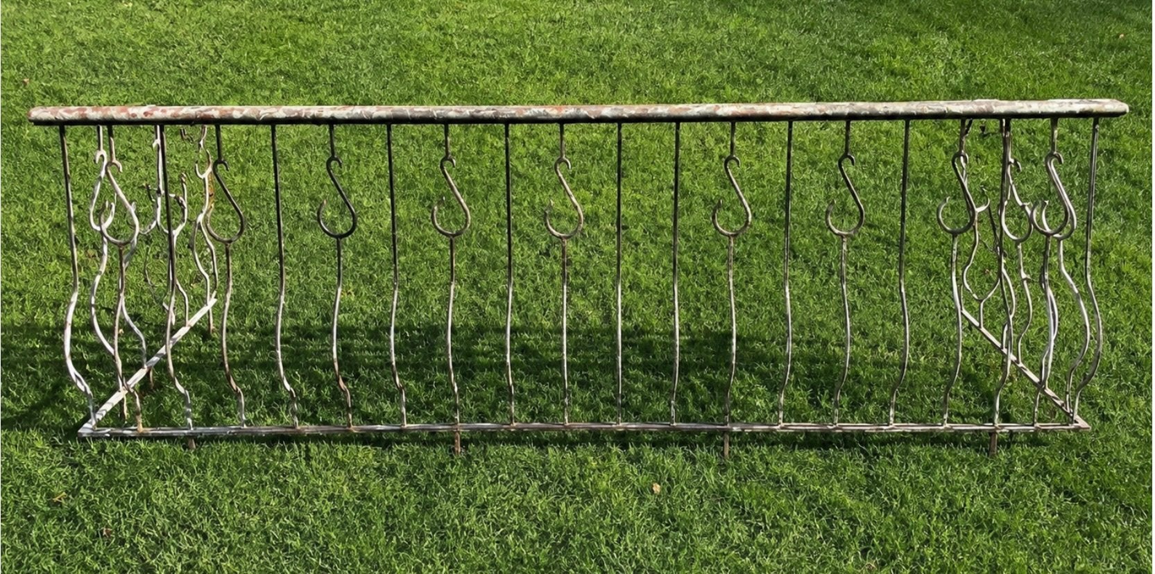Decoratief balkonrek van 3 meter breed, Ophalen, Gebruikt