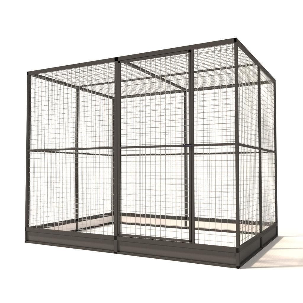 Aluminium Konijnenren met morsrand Noa, Dieren en Toebehoren, Knaagdieren en Konijnen | Hokken en Kooien, 110 cm of meer, Nieuw