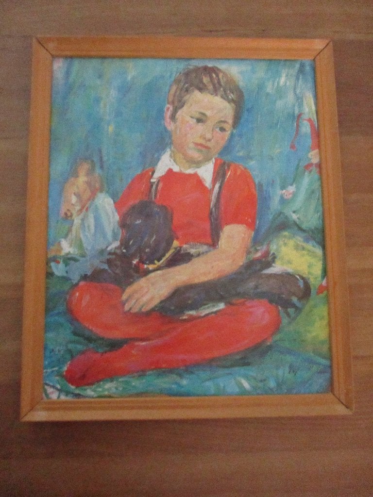 Reproductie - Magda Bittner-Simmet, Tatjana S. (ingelijst), Ophalen, 50 – 75, Minder dan 50 cm, Gebruikt