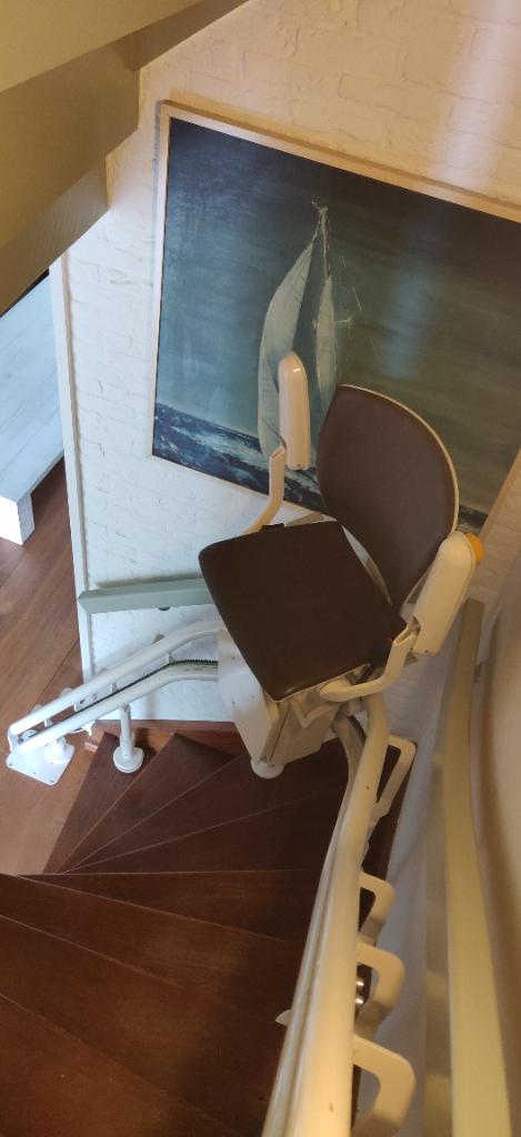 Traplift, Ophalen of Verzenden, Gebruikt, Met bocht