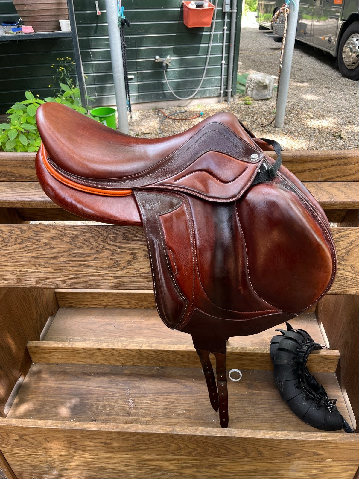 Devoucoux zadel chiberta lab 17,5 inch, Dieren en Toebehoren, Ophalen of Verzenden, Zo goed als nieuw, Eventing