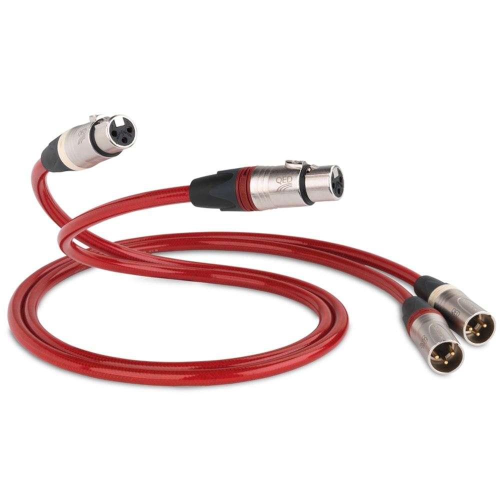 ✅ QED Reference XLR 40 XLR 1m 100cm stereo-paar, Ophalen of Verzenden, Zo goed als nieuw, Minder dan 2 meter, Interlink-kabel