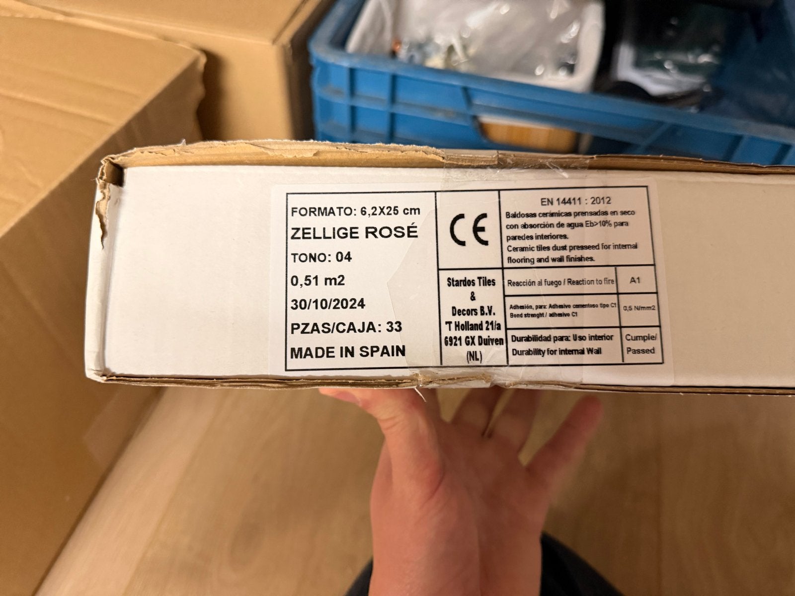 ALBA design Zellige Rose tegels - 5 dozen (2.5m²), Ophalen, Nieuw, Minder dan 20 cm, 20 tot 40 cm