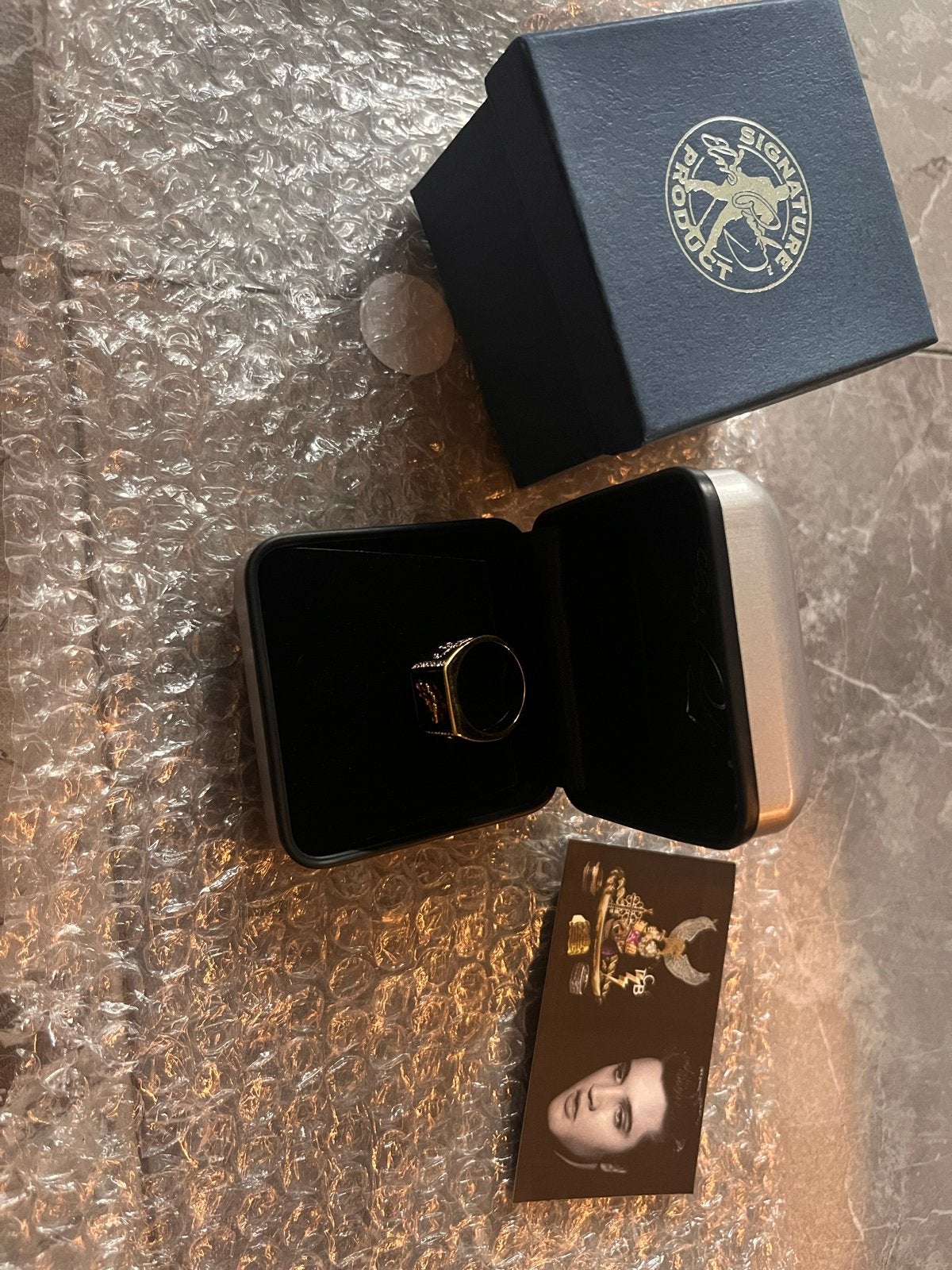 Signature Product Elvis Presley Ring - Zo goed als nieuw, Ophalen of Verzenden, Zo goed als nieuw, Dame of Heer, Met edelsteen