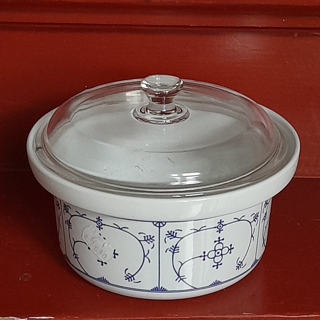 Blauw saks Jäger ovenschaal met deksel, Gebruikt, Met deksel, Overige typen, Ophalen of Verzenden