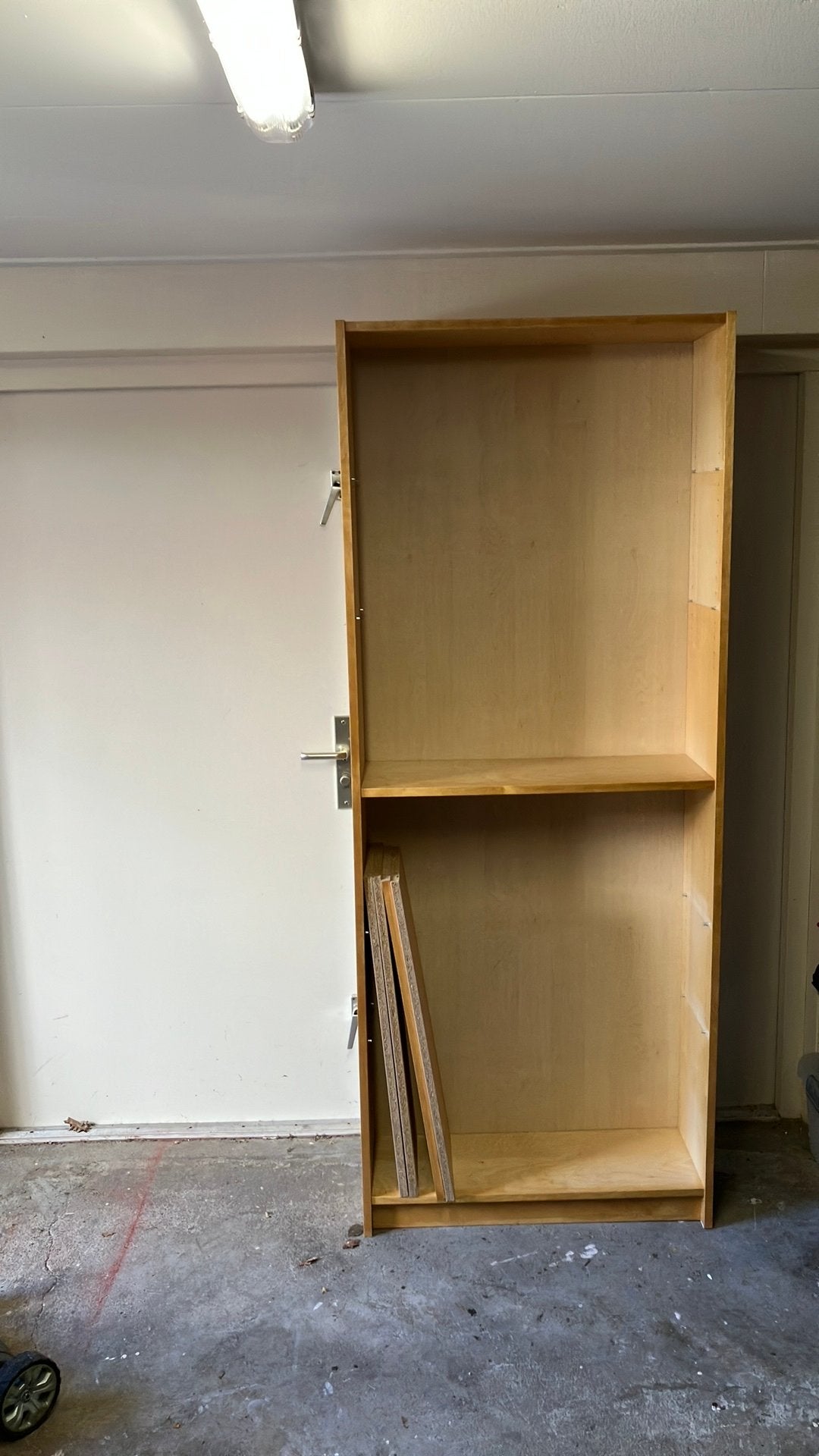 Boekenkast licht kleurig hout Ikea , 5 planken 2.00/80/28, Ophalen, Gebruikt