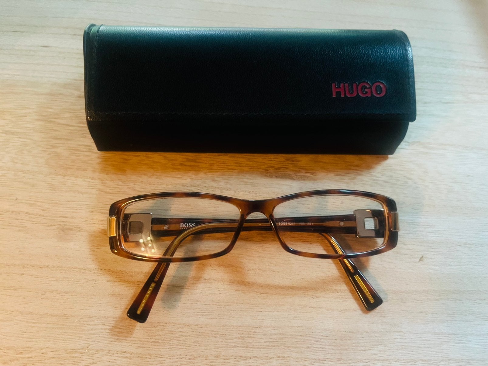 Hugo Boss montuur BOSS 0257, Sieraden, Tassen en Uiterlijk, Zonnebrillen en Brillen | Dames, Overige merken, Zwart, Ophalen of Verzenden