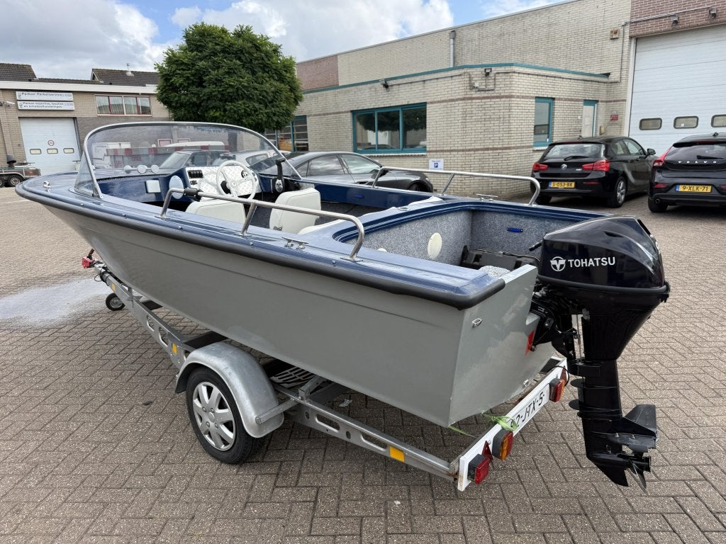 Speedbootje 9.8PK Tohatsu compleet vaarklaar incl Trailer, Niet ingevuld, Gebruikt, Niet ingevuld, Niet ingevuld