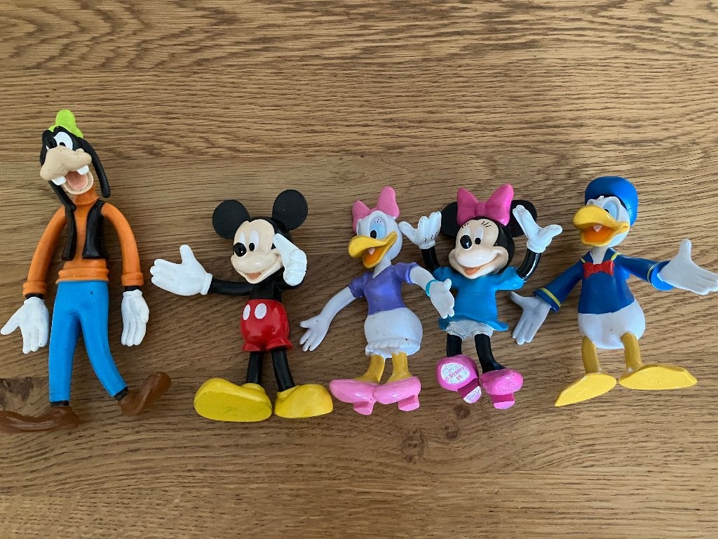 Disney popjes  Familie Duck en Mouse, Verzamelen, Ophalen, Donald Duck, Zo goed als nieuw, Beeldje of Figuurtje
