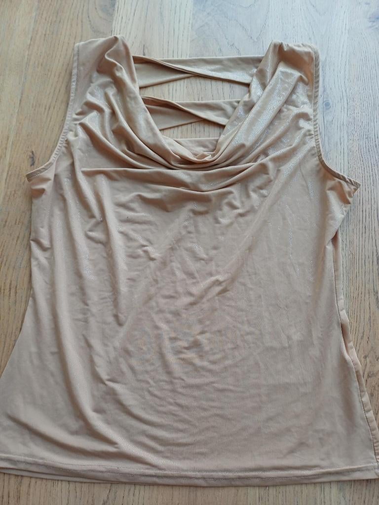 Top van Tissaia maat 38-40, Maat 38/40 (M), Beige, Ophalen of Verzenden, Zo goed als nieuw
