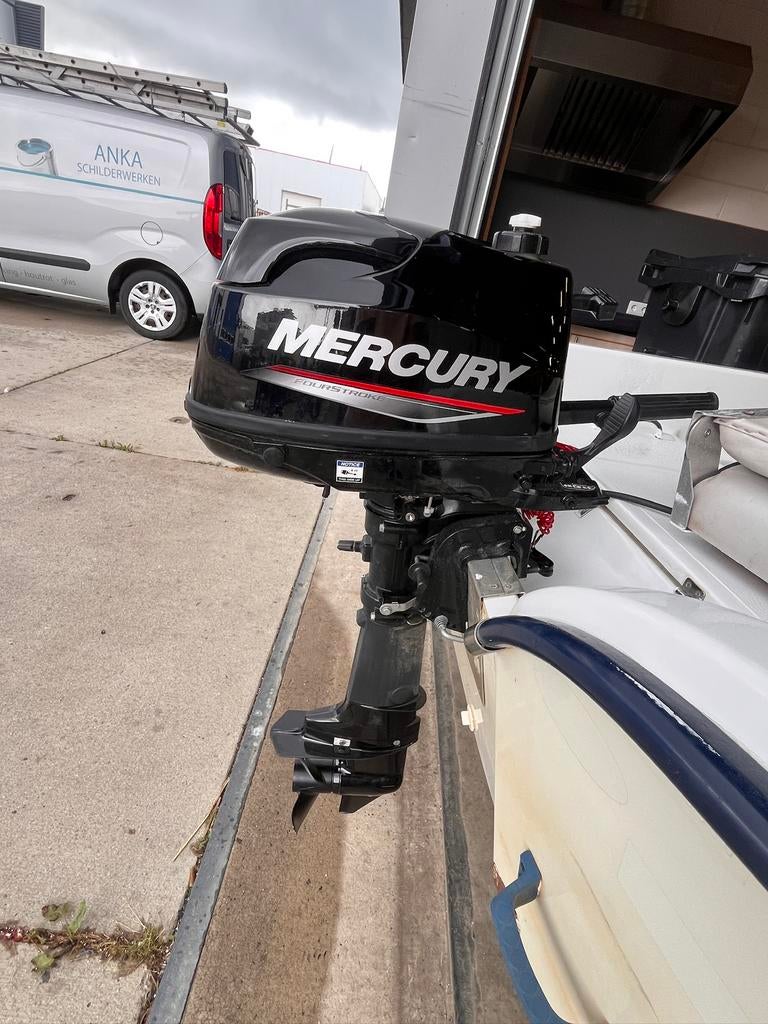 Mercury 6 pk fourstroke met 12L externe tank, Ophalen of Verzenden, Zo goed als nieuw, Motor en Techniek