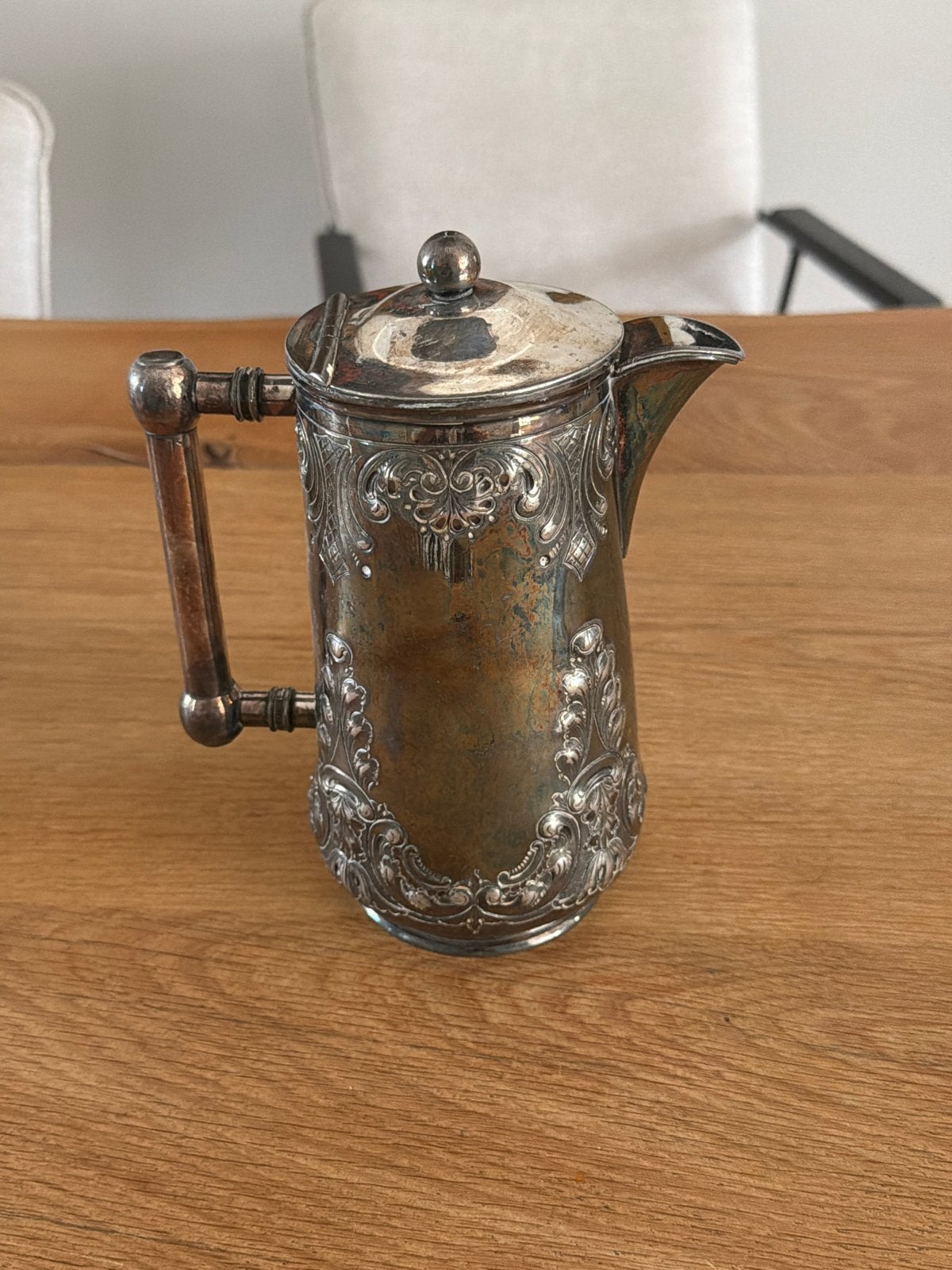 Antieke William Hutton & Sons Warmwaterkan (1890-1910), Ophalen of Verzenden, Zilver
