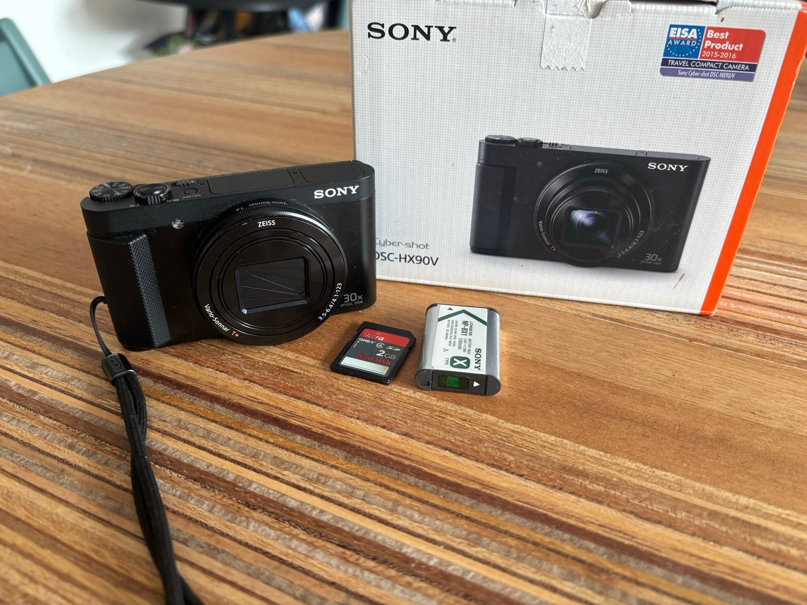 Sony Cyber-shot DSC-HX90V Compactcamera met 30x optische zoo, Gebruikt, Compactcamera, Accu, Sony