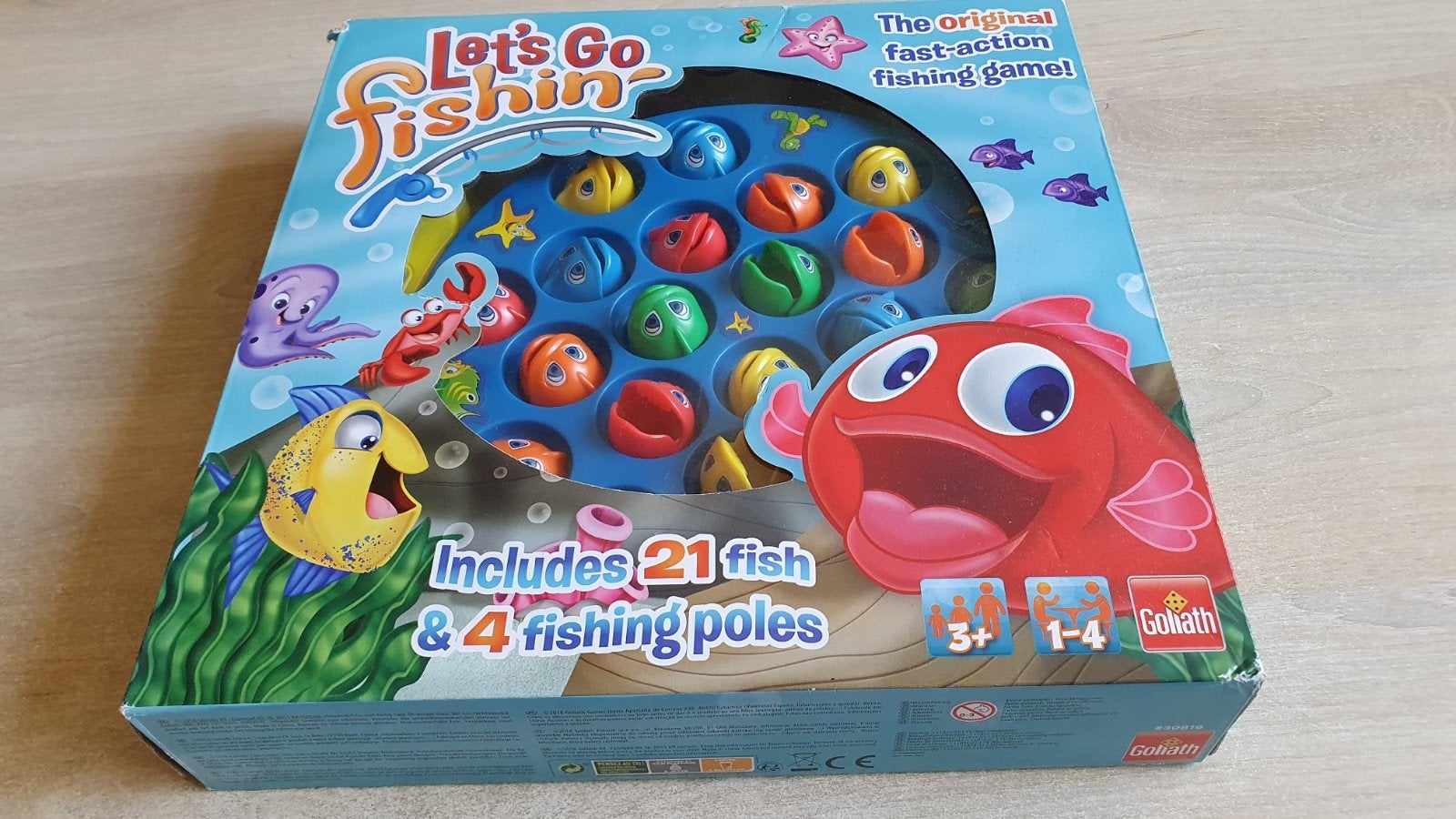 Spel visjes vangen. Let's go fishing. Goliath., Hobby en Vrije tijd, Ophalen of Verzenden, Zo goed als nieuw, Goliath