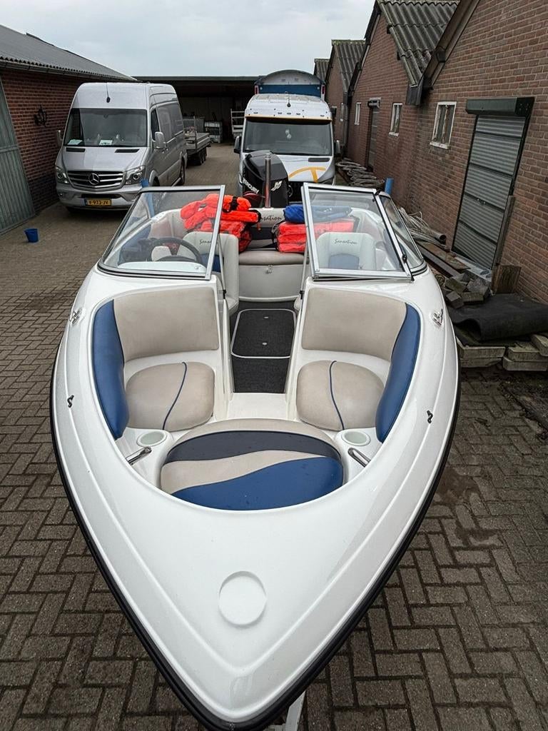 Complete speedboot met 125pk voor watersportplezier, Watersport en Boten, Gebruikt, 50 pk of meer, Ophalen of Verzenden, Snelvarend