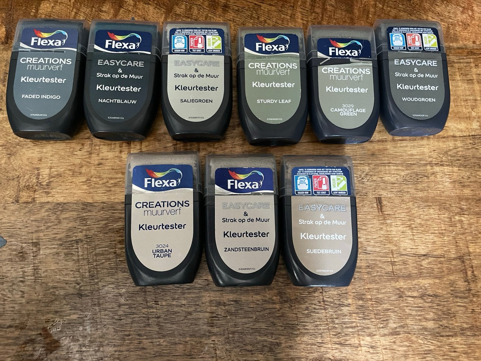 Flexa Kleurtesters - Diverse kleuren muurverf, Overige kleuren, Nieuw, Ophalen of Verzenden, Verf