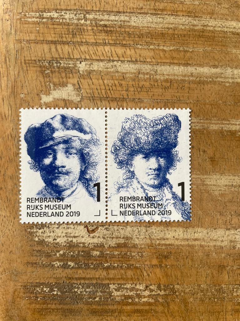 2019 Set Rembrandt in het Rijksmuseum NVPH 3723-3724 PF., Postzegels en Munten, Ophalen of Verzenden, Na 1940, Postfris