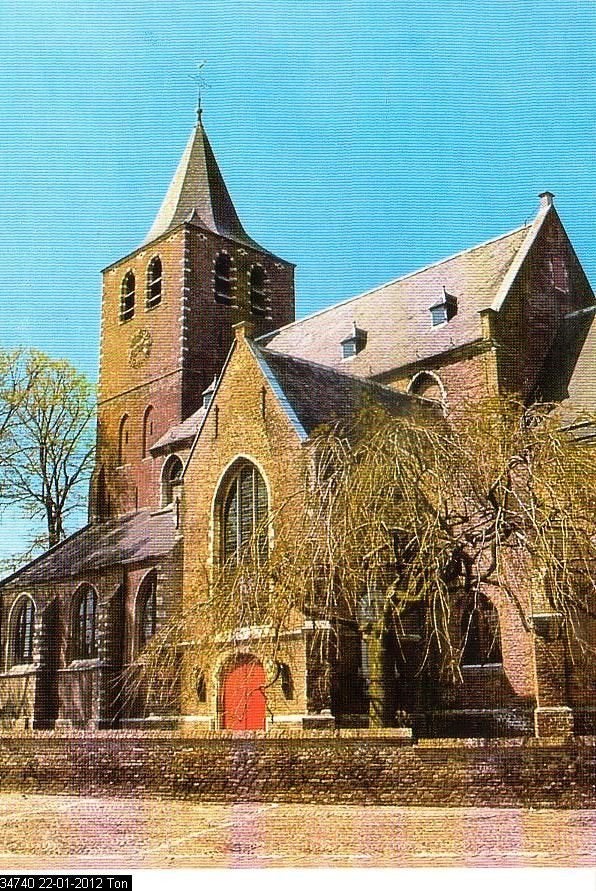 Ansichtkaart 	Halsteren	Martinuskerk, Verzenden, 1980 tot heden, Gelopen, Noord-Brabant
