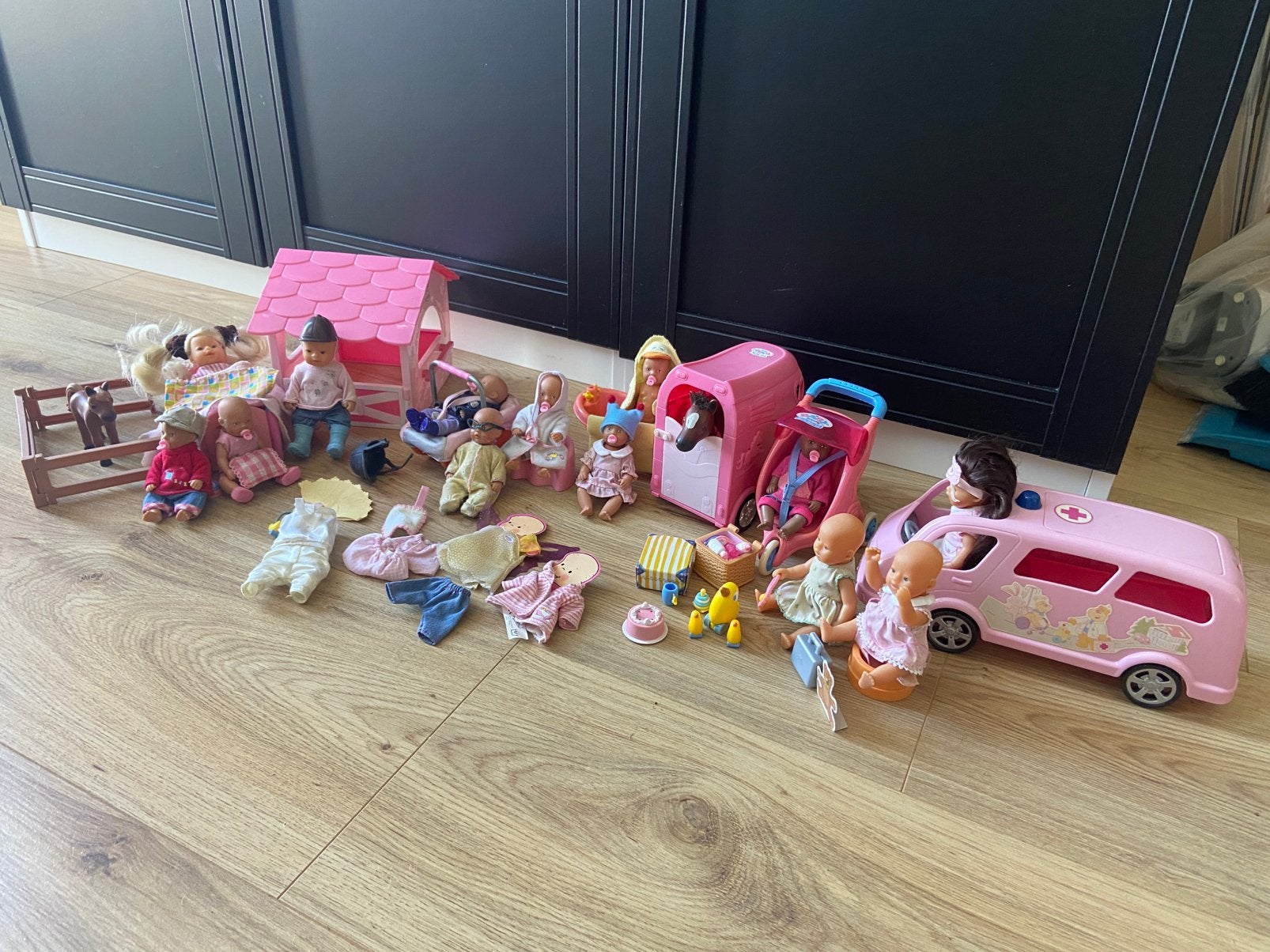 Verschillende sets Mini Baby Born, Ophalen of Verzenden, Gebruikt, Babypop