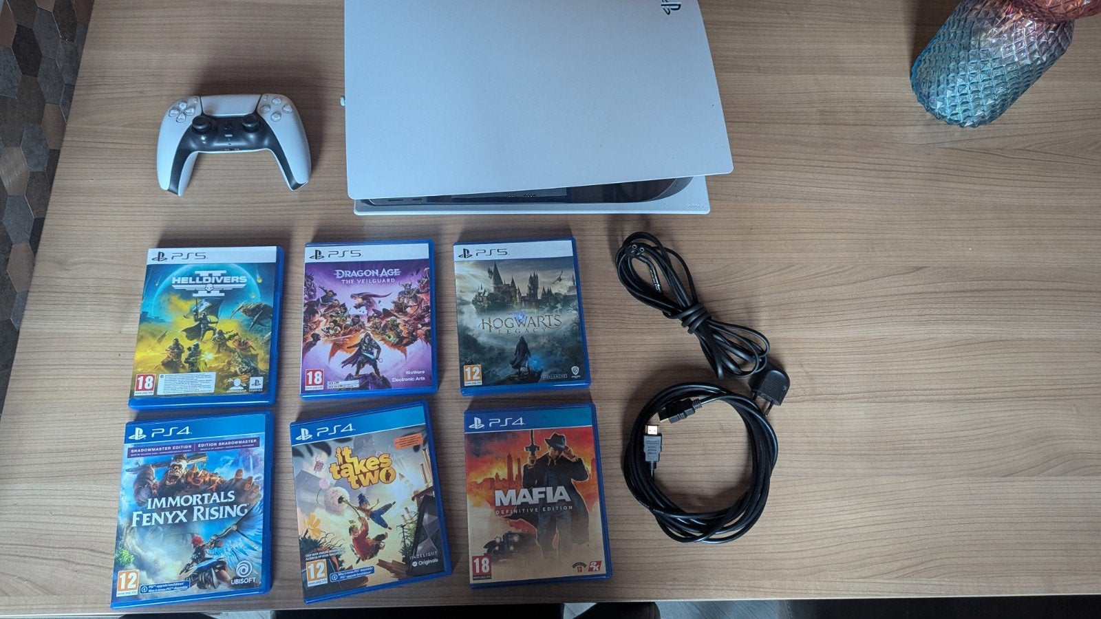 PlayStation 5 Disc Edition met controller en 6 games, Spelcomputers en Games, Spelcomputers | Sony PlayStation 5, Ophalen, Gebruikt
