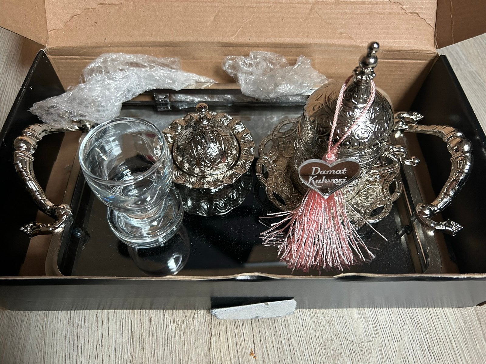 Damat kahvesi nieuw turks koffie setje, Ophalen of Verzenden, Zo goed als nieuw