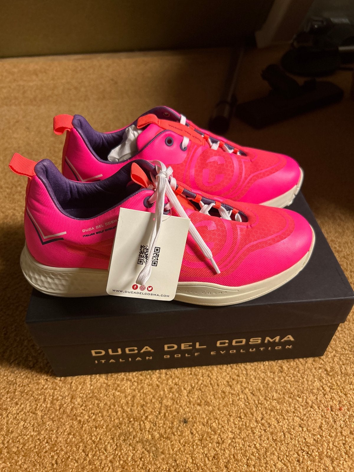 Nieuwe Duca del Cosma golfschoenen dames maat 38, Overige merken, ., Schoenen, Nieuw