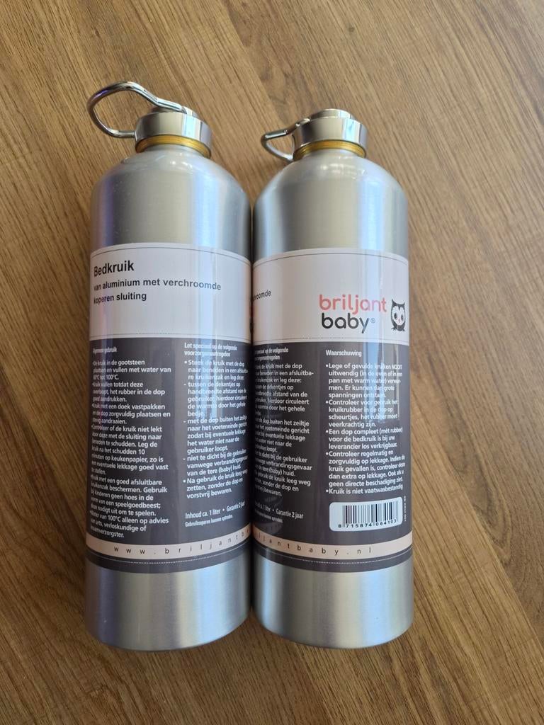 Briljant Baby Bedkruik Aluminium met Verchroomde Sluiting, Ophalen, Zo goed als nieuw, Overige typen