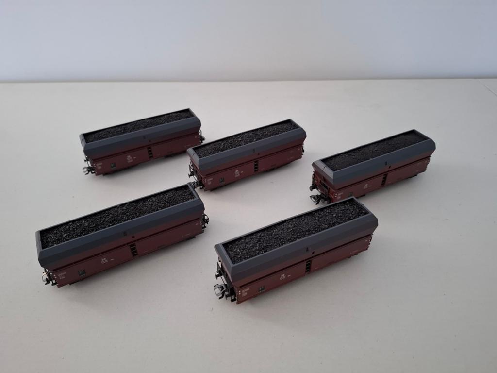 Marklin H0 46245 wagonset 5x zelflossers van de DB, Wisselstroom, Treinset, Ophalen of Verzenden, Zo goed als nieuw