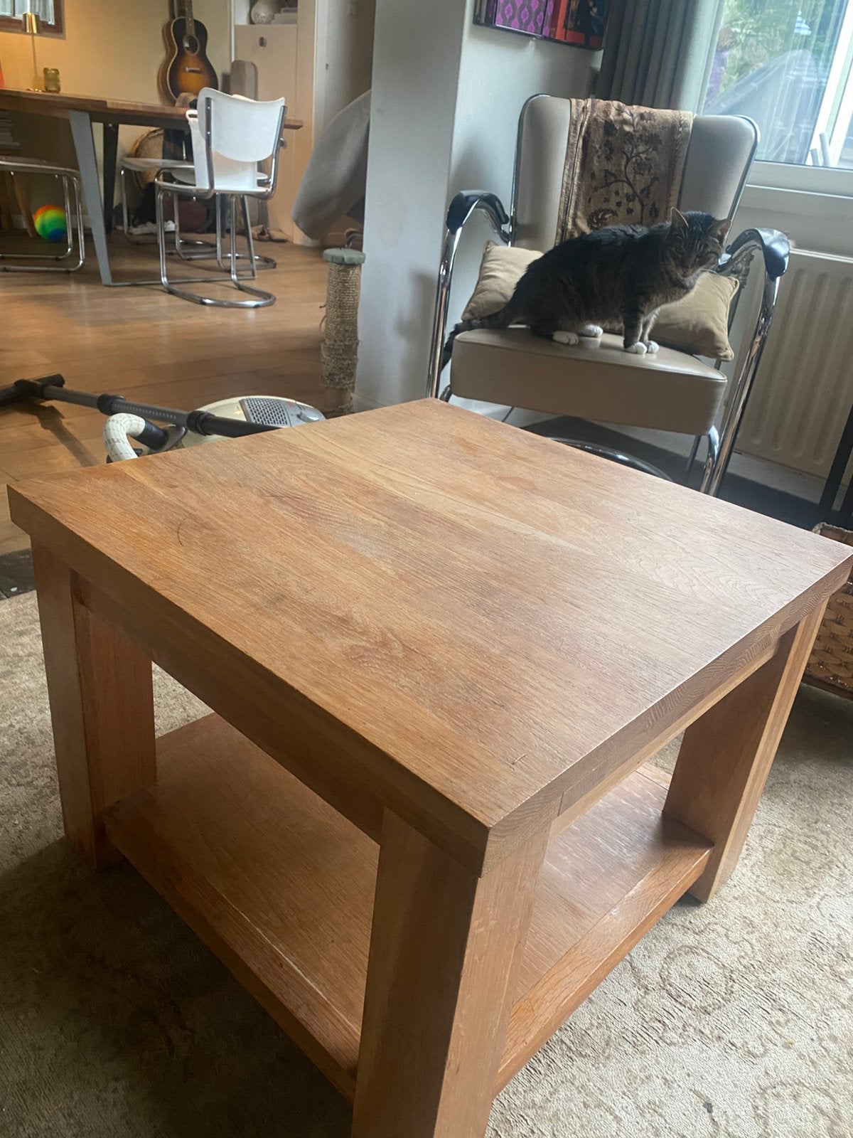 Massief houten salontafel | ambachtelijk gemaakt |Team wood, Ophalen, Gebruikt, 50 tot 100 cm, 50 tot 100 cm