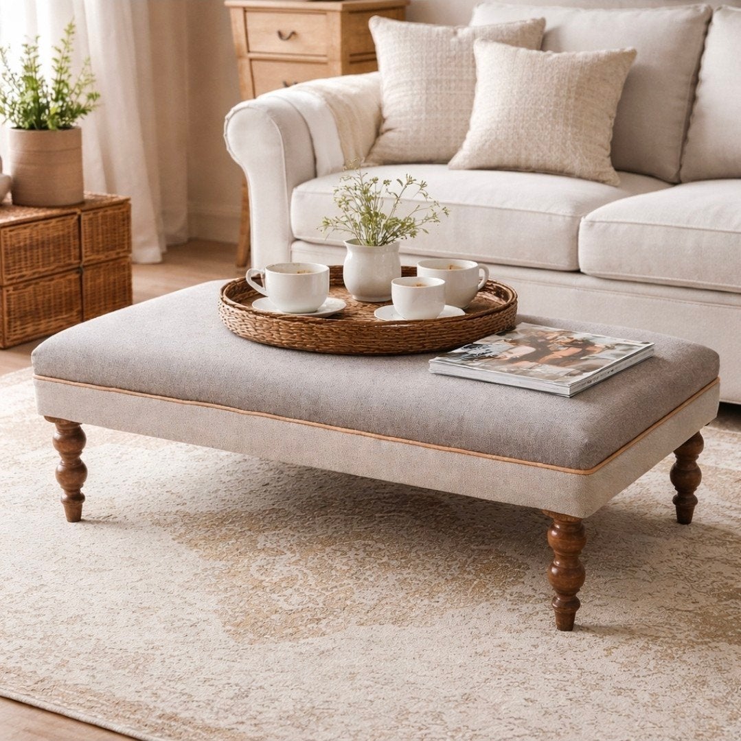 Royale bench, hocker, brocante voetenbankje, bankje, tafel, Gebruikt, Vintage, 75 tot 100 cm, Ophalen of Verzenden