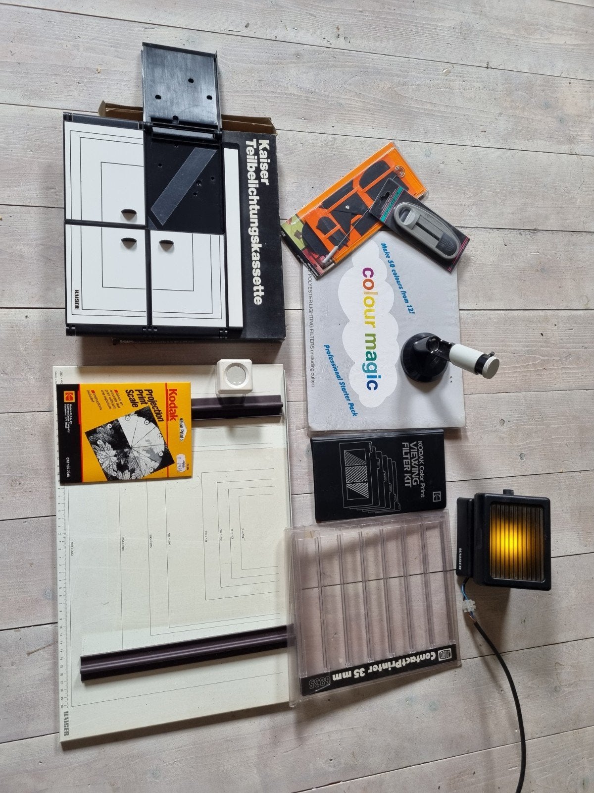 Donkere Kamer Apparatuur Set: Kaiser, Kodak, Paterson, Ophalen