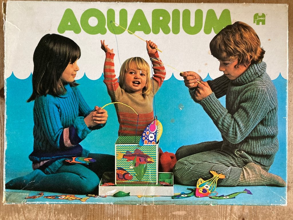 Jumbo Aquarium vintage visspel jaren ‘70, Hobby en Vrije tijd, Een of twee spelers, Ophalen of Verzenden, Gebruikt, Jumbo
