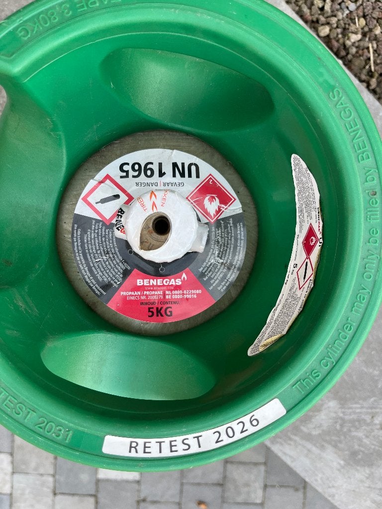 Benegas / Primagaz 5kg kunststoffles (vulling), Ophalen, Zo goed als nieuw, Overige typen