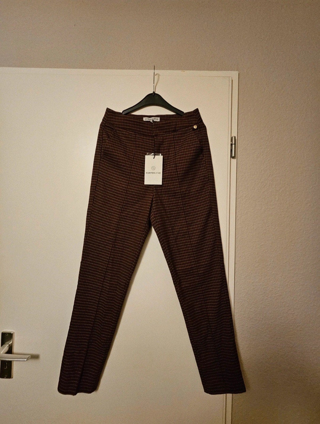 Harper & Yve Pantalon XS - Bruin geruit, Bruin, Nieuw, Ophalen of Verzenden, Lang