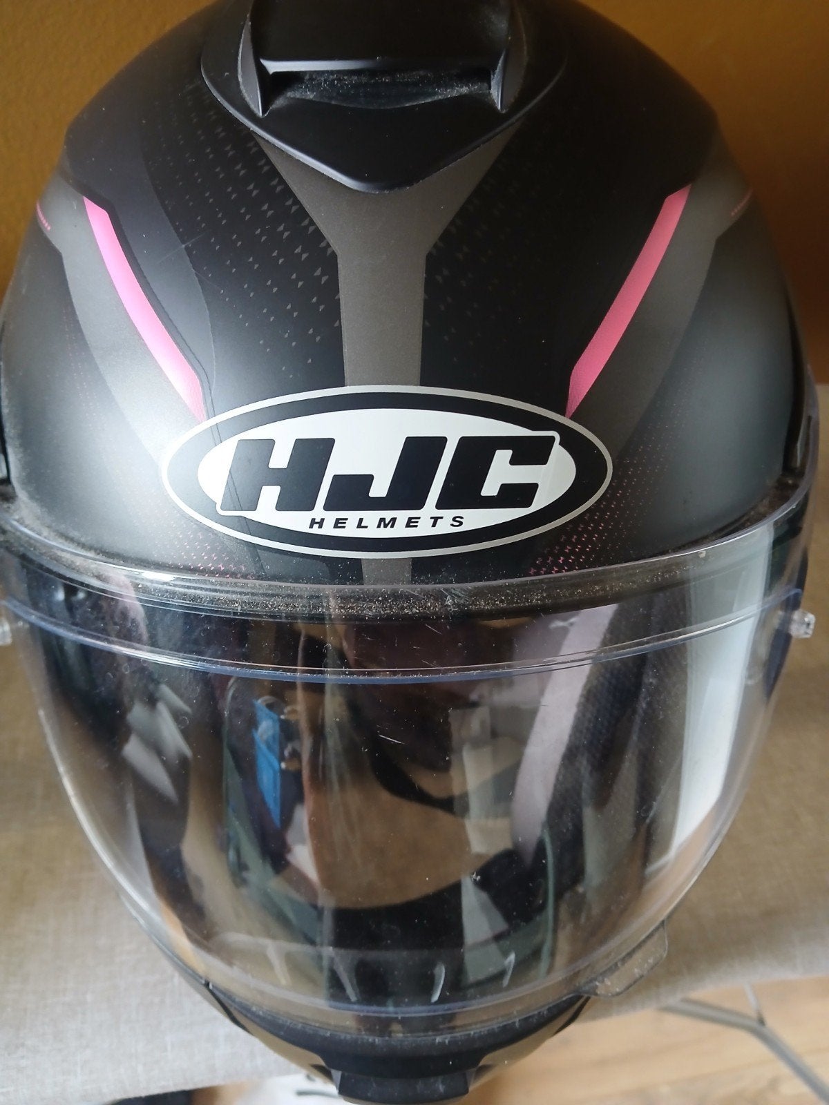 mooie zgan hjc motorhelm, Motoren, M, HJC, Ophalen of Verzenden, Integraalhelm