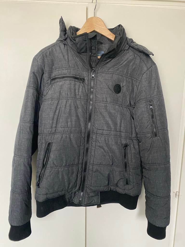 Heren Winterjas Maat M - Blend Global Jeansmaker, Kleding | Heren, Ophalen of Verzenden, Zo goed als nieuw, Maat 48/50 (M), Grijs