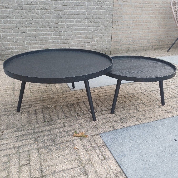 woood salon tafels, Ophalen, 50 tot 100 cm, Rond, 50 tot 100 cm