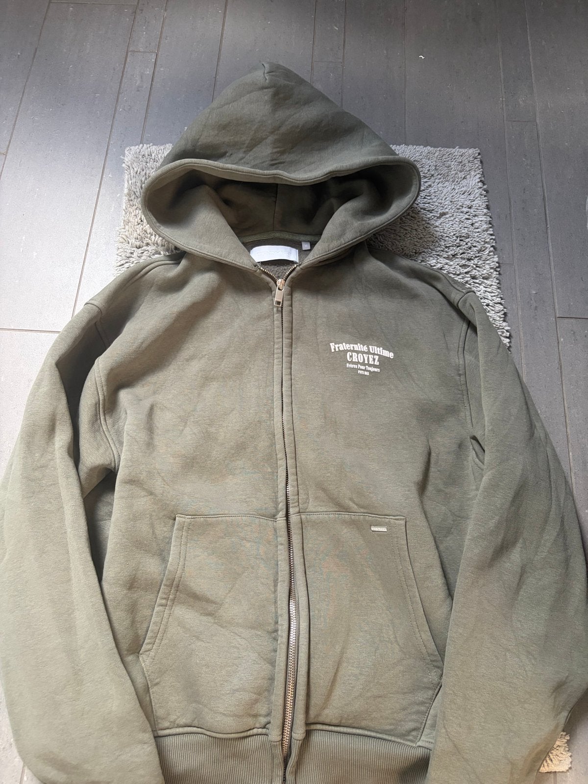 Croyez vest maat M - Groene hoodie met rits, Ophalen of Verzenden, Gedragen