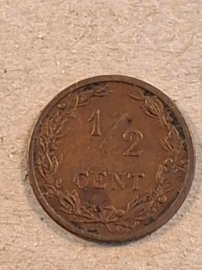 Nederland Halve Cent 1906 - Koningin Wilhelmina, Ophalen of Verzenden, Koningin Wilhelmina, Overige waardes, Losse munt